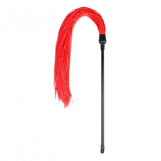 Плеть с красными силиконовыми хвостами Red Silicone Tickler - 45 см. - EDC Wholesale - купить с доставкой в Москве