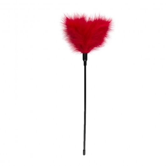 Стек-щекоталка Feather Tickler с красными перьями - 44 см. - EDC - купить с доставкой в Москве