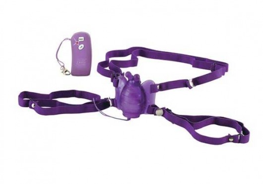 Фиолетовая вибробабочка Remote Waterproof Venus Butterfly на радиоуправлении - California Exotic Novelties