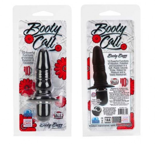 Анальная силиконовая маленькая пробка Booty Call с вибрацией - California Exotic Novelties