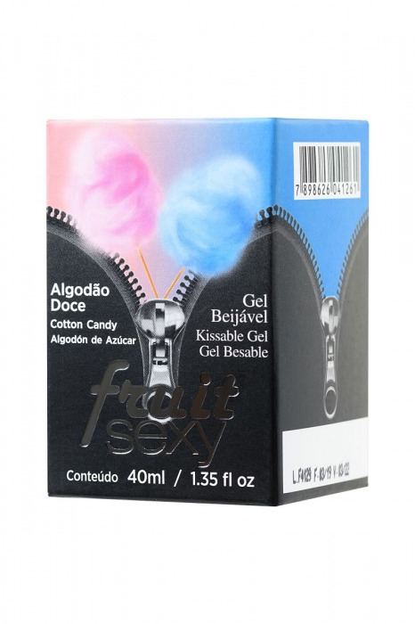 Массажное масло FRUIT SEXY Cotton Candy со вкусом сахарной ваты - 40 мл. - INTT - купить с доставкой в Москве