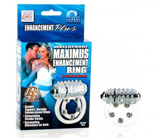 Эрекционное вибро-кольцо Waterproof Maximus Enhancement Ring - California Exotic Novelties - в Москве купить с доставкой