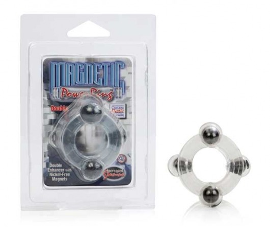 Двойное эрекционное кольцо с магнитами Magnetic Power Ring - California Exotic Novelties - в Москве купить с доставкой