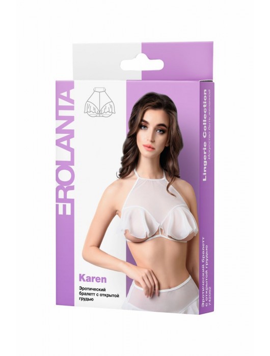 Эротический бралетт Karen с открытой грудью - Erolanta купить с доставкой