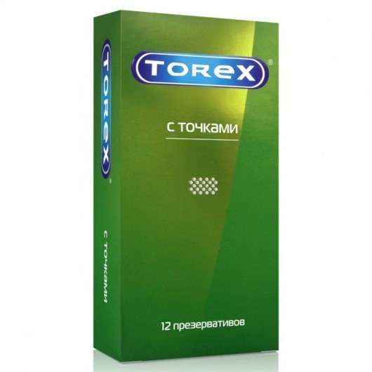 Текстурированные презервативы Torex  С точками  - 12 шт. - Torex - купить с доставкой в Москве