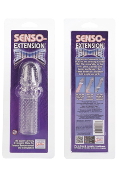 Насадка-удлинитель на пенис Senso Extension - 14 см. - California Exotic Novelties - в Москве купить с доставкой