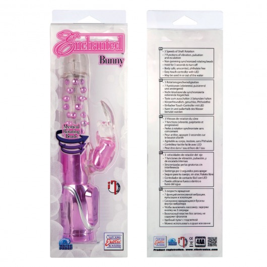 Розовый вибратор Хай-тек ENCNANTED BUNNY - California Exotic Novelties