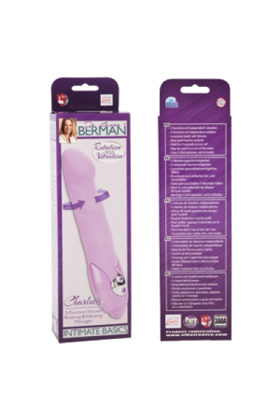 Вибромассажер Charlotte 5-Function Silicone Rotating   Vibrating Massager с ротацией  из силикона фи - California Exotic Novelties