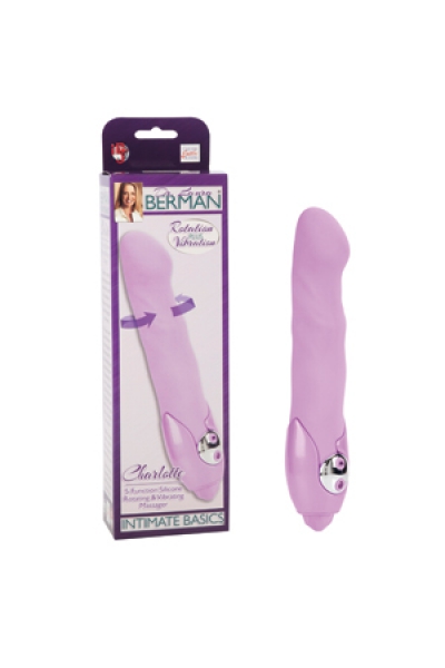Вибромассажер Charlotte 5-Function Silicone Rotating   Vibrating Massager с ротацией  из силикона фи - California Exotic Novelties