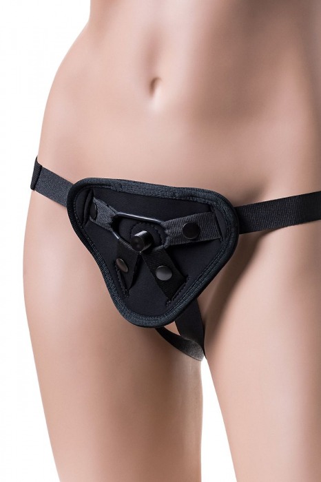 Черные трусики для страпона Master - ToyFa - купить с доставкой в Москве