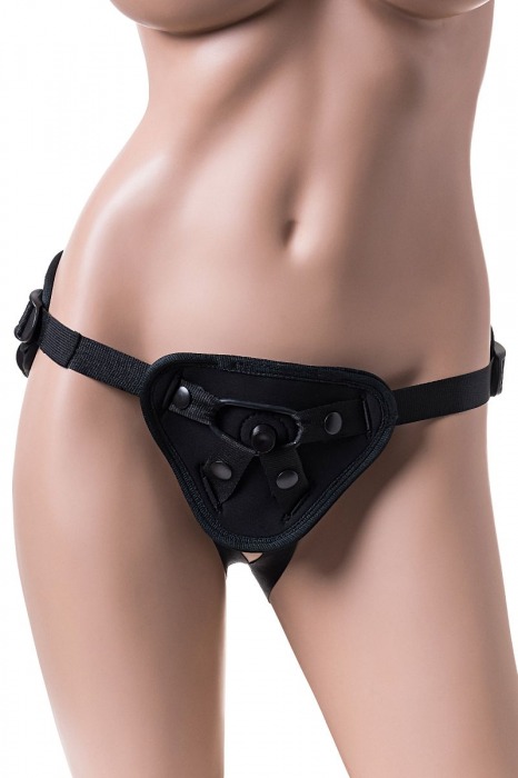 Черные трусики для страпона Master - ToyFa - купить с доставкой в Москве
