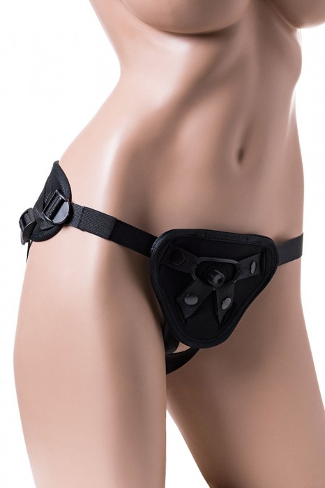 Черные трусики для страпона Master - ToyFa - купить с доставкой в Москве