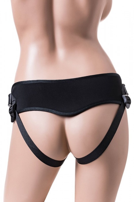 Черные трусики для страпона Master - ToyFa - купить с доставкой в Москве