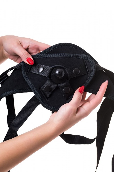 Черные трусики для страпона Master - ToyFa - купить с доставкой в Москве