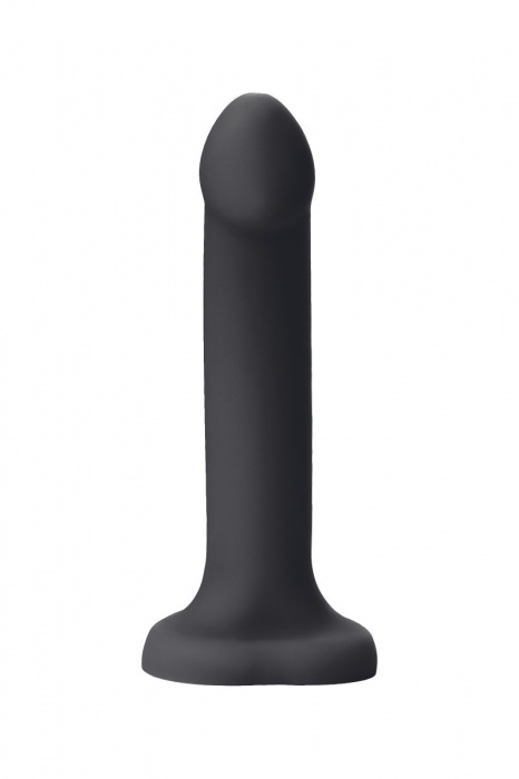 Черный фаллос с имитацией эякуляции Silicon Cum Dildo L - 19,6 см. - Strap-on-me - купить с доставкой в Москве