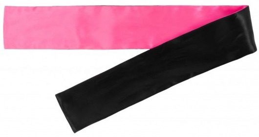 Набор из 5 черно-розовых атласных лент для связывания - Джага-Джага - купить с доставкой в Москве