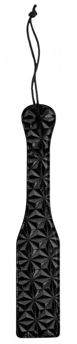 Черная шлепалка Luxury Paddle - 31,5 см. - Shots Media BV - купить с доставкой в Москве