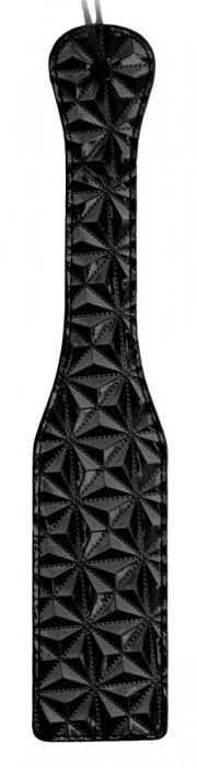 Черная шлепалка Luxury Paddle - 31,5 см. - Shots Media BV - купить с доставкой в Москве