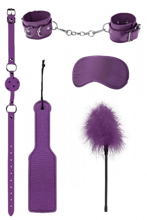 Фиолетовый игровой набор БДСМ Introductory Bondage Kit №4 - Shots Media BV - купить с доставкой в Москве