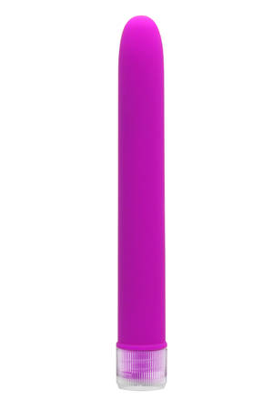 Фиолетовый вибратор Neon Slim из супер-мягкого материала - Pipedream