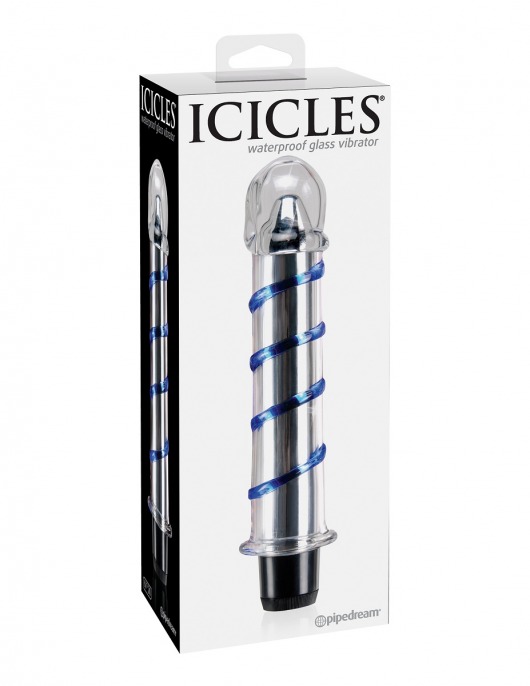 Стеклянный вибростимулятор ICICLES № 20 - 17,8 см. - Pipedream