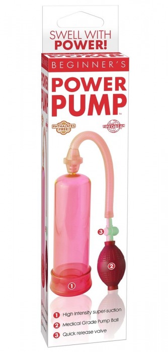 Мужская помпа Beginner s Power Pump красного цвета - Pipedream - в Москве купить с доставкой