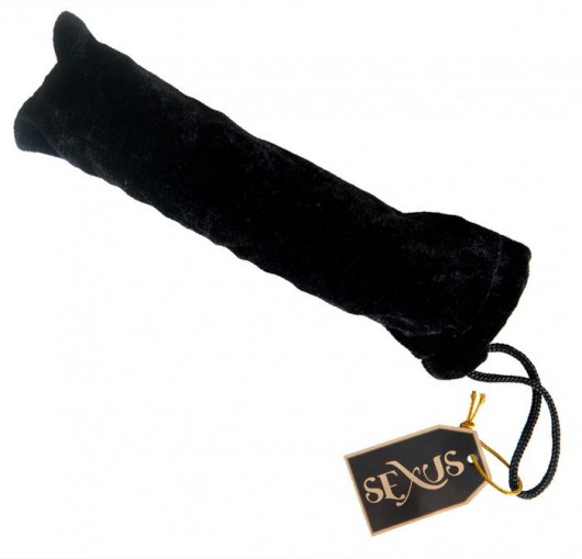 Стеклянная анальная втулка с черным хвостиком - 9,5 см. - Sexus - купить с доставкой в Москве