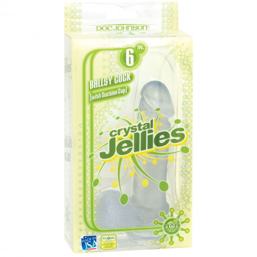 Фаллоимитатор CRYSTALL JELLIES - 15 см. - Doc Johnson