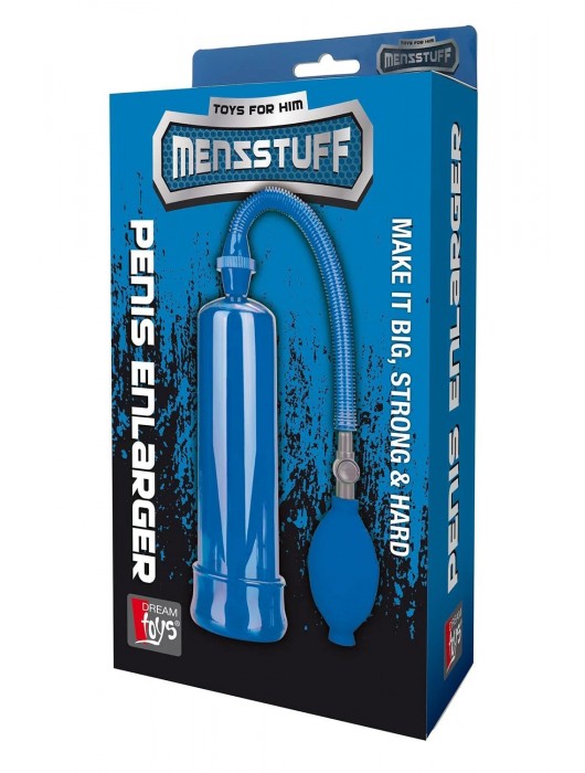 Синяя вакуумная помпа MENZSTUFF PENIS ENLARGER - Dream Toys - в Москве купить с доставкой