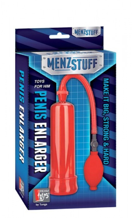 Вакуумная помпа Penis Enlarger Red - Dream Toys - в Москве купить с доставкой