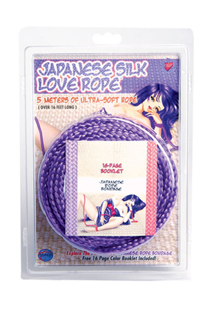 Фиолетовая веревка для фиксации Japanese Silk Love Rope - 5 м. - Topco Sales - купить с доставкой в Москве