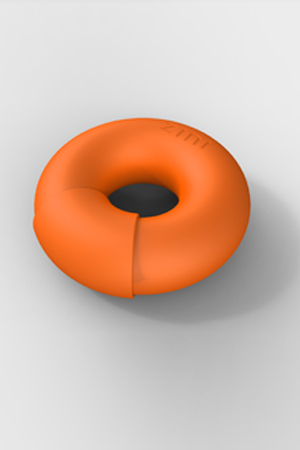 Оранжевый многофункциональный вибратор DONUT ORANGE - ZINI