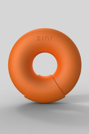 Оранжевый многофункциональный вибратор DONUT ORANGE - ZINI