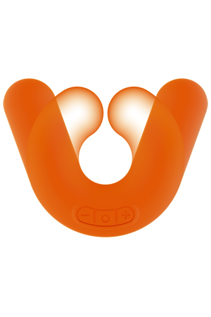 Оранжевый многофункциональный вибратор DONUT ORANGE - ZINI