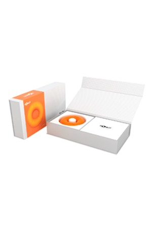 Оранжевый многофункциональный вибратор DONUT ORANGE - ZINI