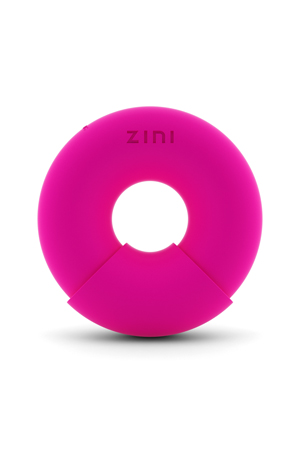 Розовый многофункциональный вибратор DONUT STRAWBERRY - ZINI