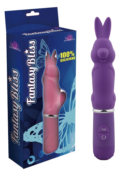 Фиолетовый вибростимулятор в форме кролика 10 Function Rabbit - 19 см. - Howells