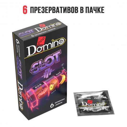 Ароматизированные презервативы DOMINO  Фруктовый слот  - 6 шт. - Domino - купить с доставкой в Москве