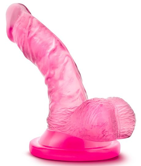 Розовый фаллоимитатор на присоске NATURALLY YOURS 4INCH MINI - 12 см. - Blush Novelties