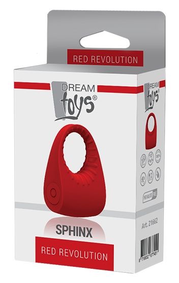 Красное эрекционное кольцо SPHINX - Dream Toys - в Москве купить с доставкой