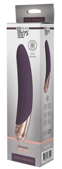 Фиолетовый вибромассажер ASTERIA - 21 см. - Dream Toys
