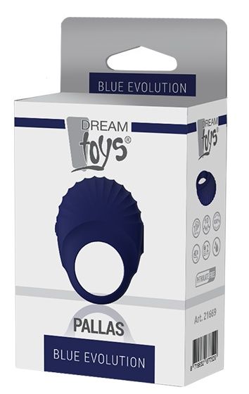 Синее эрекционное виброкольцо PALLAS - Dream Toys - в Москве купить с доставкой