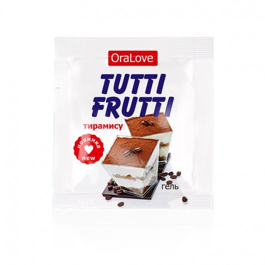 Пробник гель-смазки Tutti-frutti со вкусом тирамису - 4 гр. - Биоритм - купить с доставкой в Москве