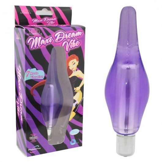 Фиолетовый вибростимулятор-пробка Maxi Dream Vibe - 14,5 см. - Howells
