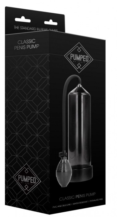 Черная ручная вакуумная помпа для мужчин Classic Penis Pump - Shots Media BV - в Москве купить с доставкой