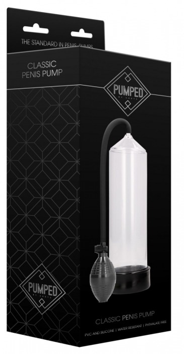 Прозрачная ручная вакуумная помпа для мужчин Classic Penis Pump - Shots Media BV - в Москве купить с доставкой
