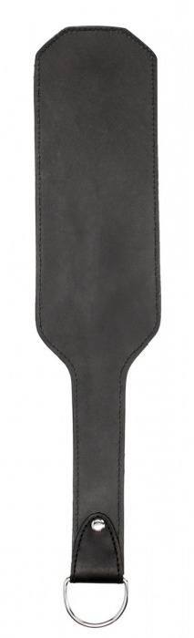 Черная шлепалка Leather Vampire Paddle - 41 см. - Shots Media BV - купить с доставкой в Москве