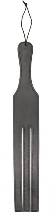 Черная шлепалка Three Finger Paddle Tawse - 51 см. - Shots Media BV - купить с доставкой в Москве