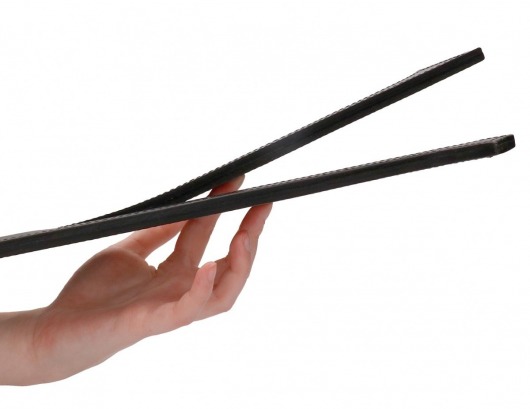 Черная шлепалка Two Finger Paddle Tawse - 51 см. - Shots Media BV - купить с доставкой в Москве