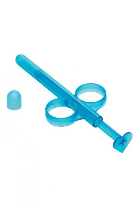 Набор из 2 голубых шприцев для введения лубриканта Lube Tube - California Exotic Novelties - купить с доставкой в Москве